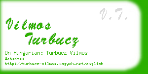 vilmos turbucz business card